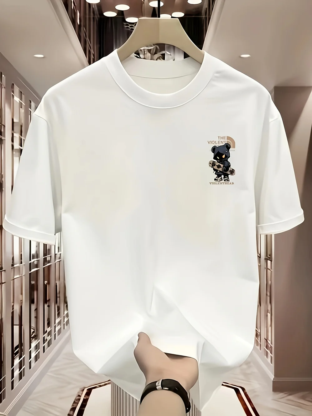 Men'S Heavyweight Cotton Summer Graphic T-Shirt
