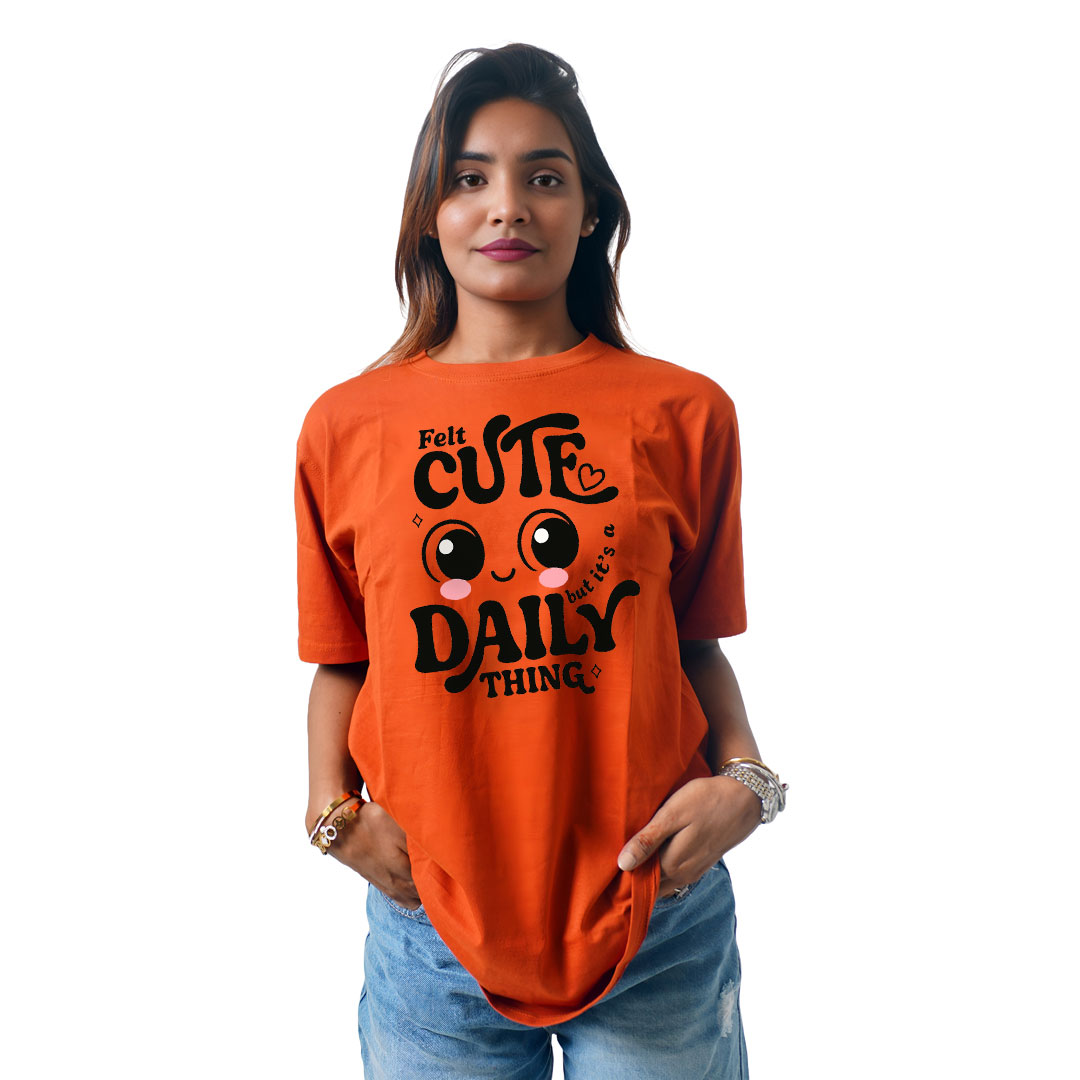 Felt Cute Daily Women’s Tees T-Shirts