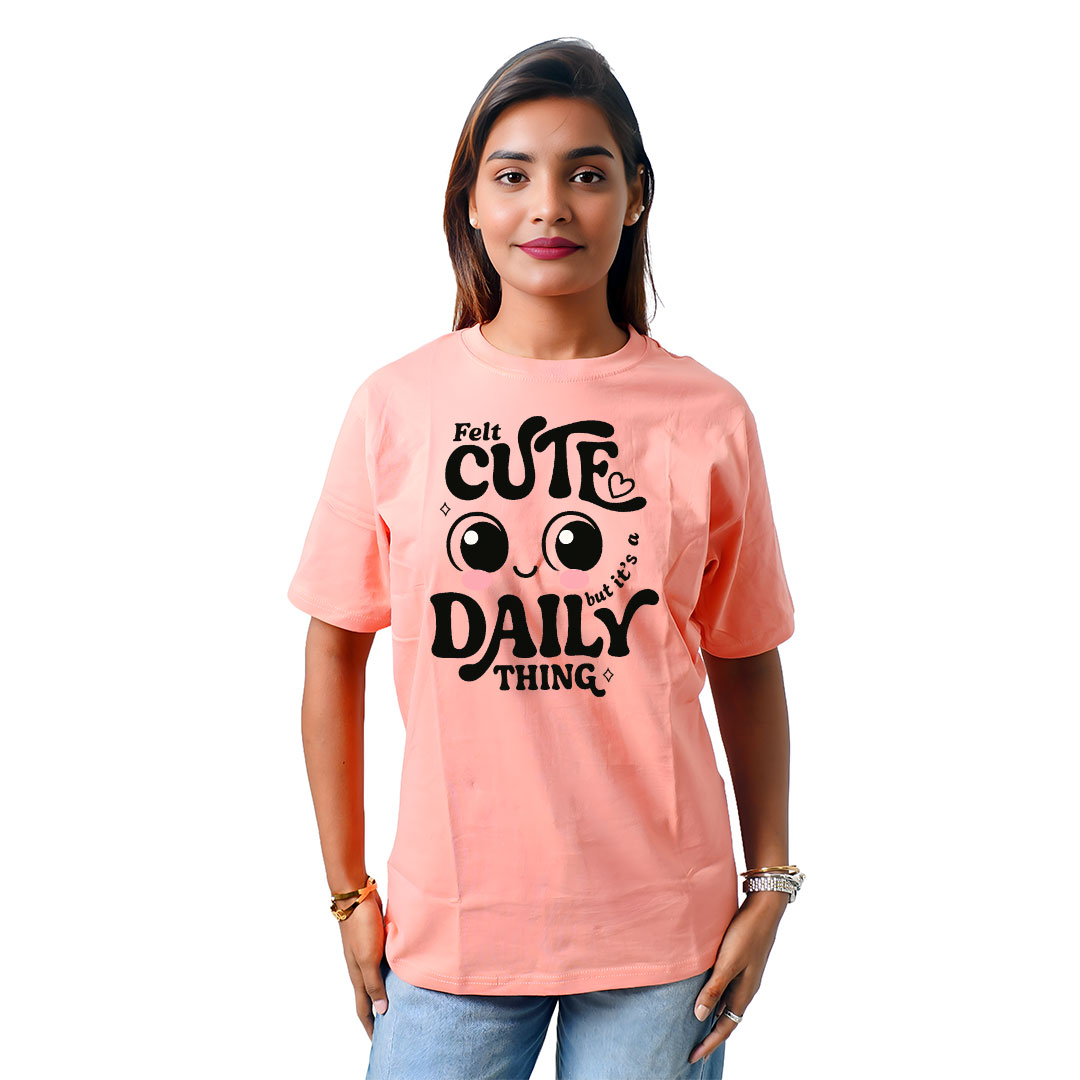 Felt Cute Daily Women’s Tees T-Shirts