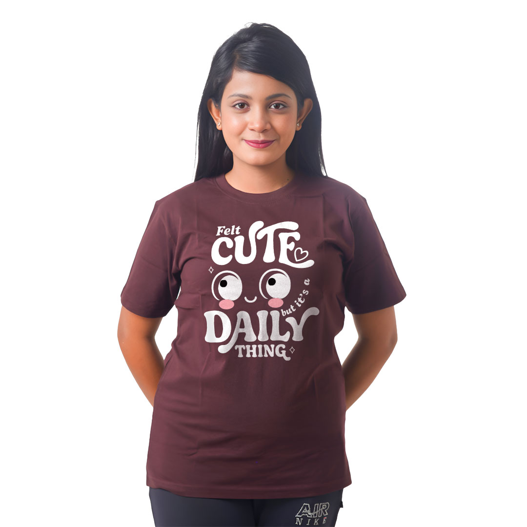 Felt Cute Daily Women’s Tees T-Shirts
