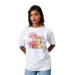Happy Girl Cute panda Women’s Tees T-Shirts