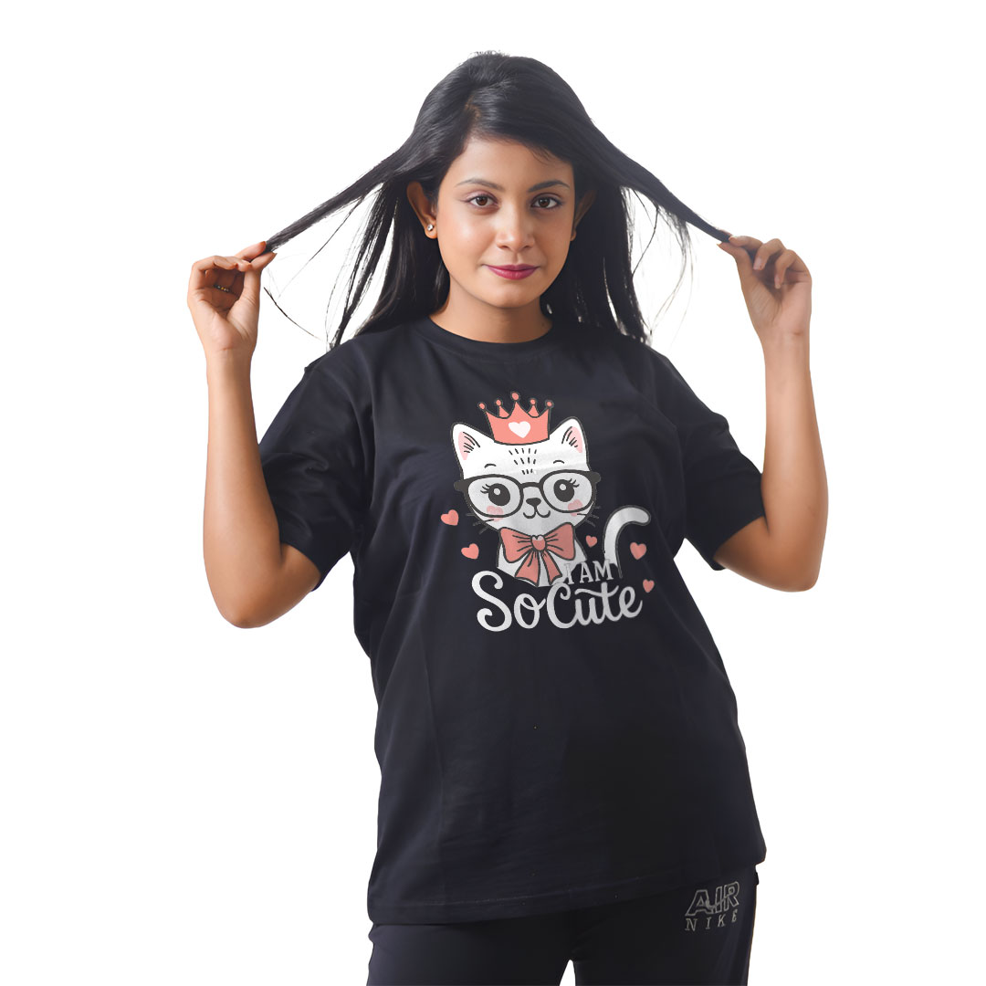 I Am So Cute Cat Women’s Tees T-Shirts