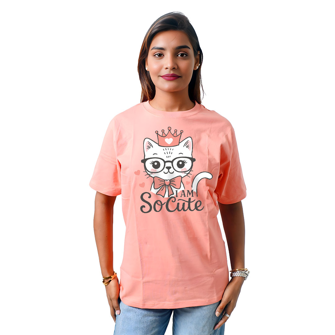 I Am So Cute Cat Women’s Tees T-Shirts