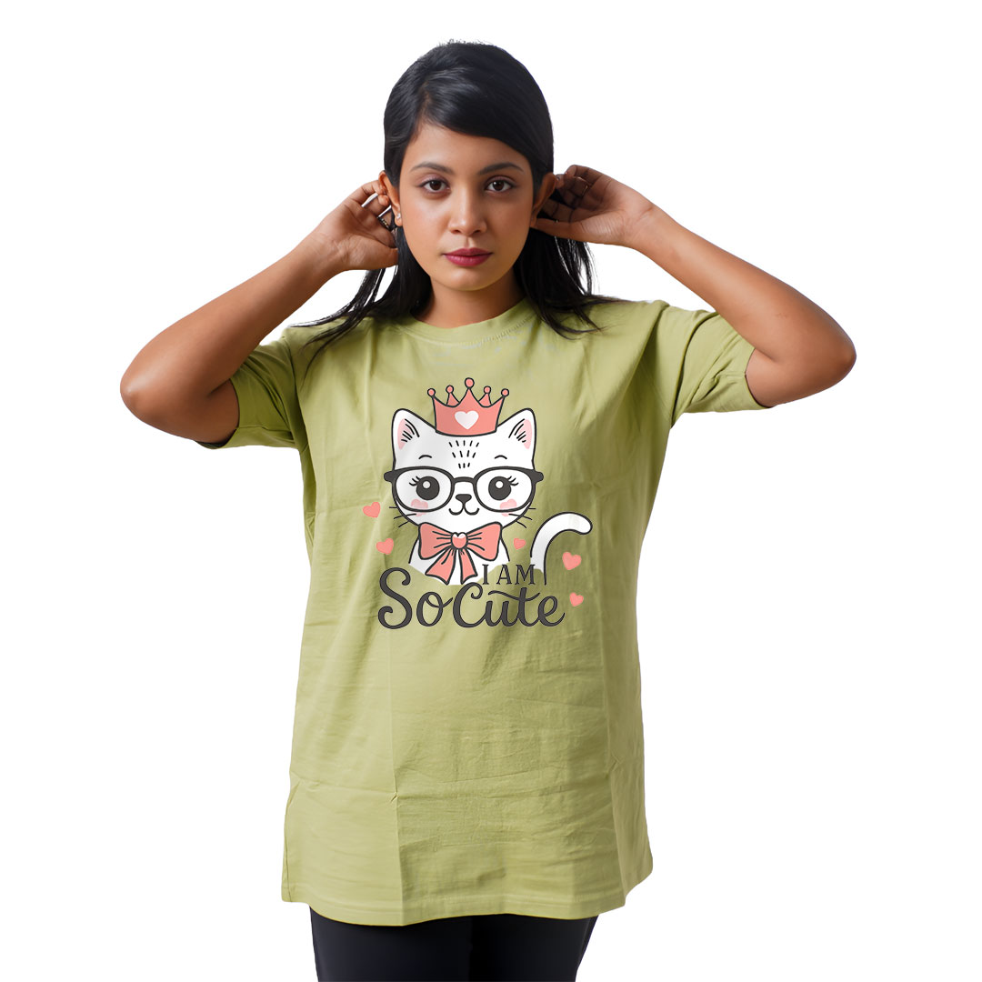 I Am So Cute Cat Women’s Tees T-Shirts
