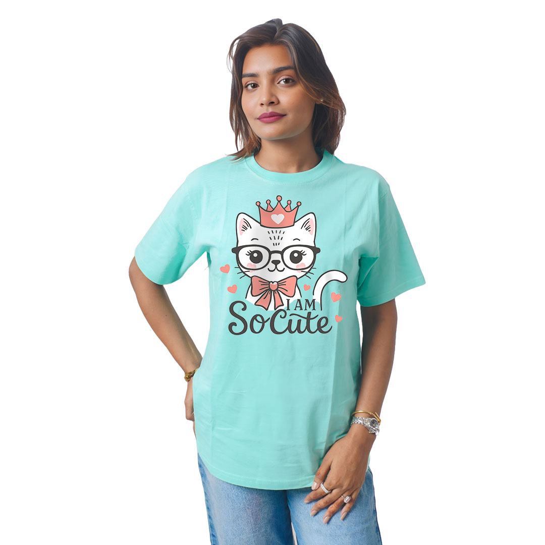 I Am So Cute Cat Women’s Tees T-Shirts
