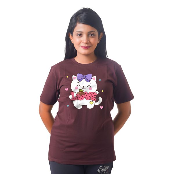 Love Cat Women’s Tees T-Shirts