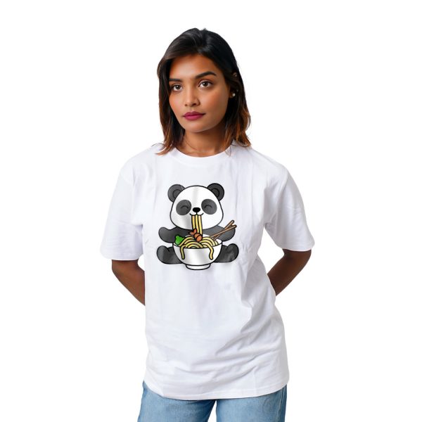Panda Eating Nodules Women’s Tees T-Shirts