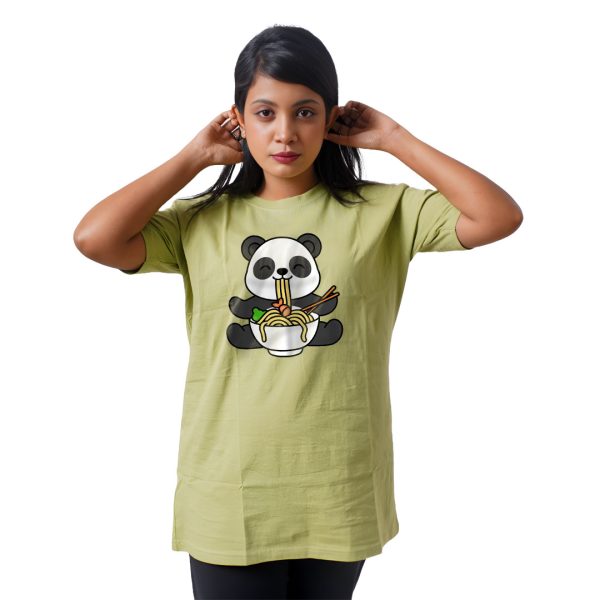 Panda Eating Nodules Women’s Tees T-Shirts