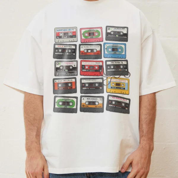 Cassette Tapes Oversized Tee