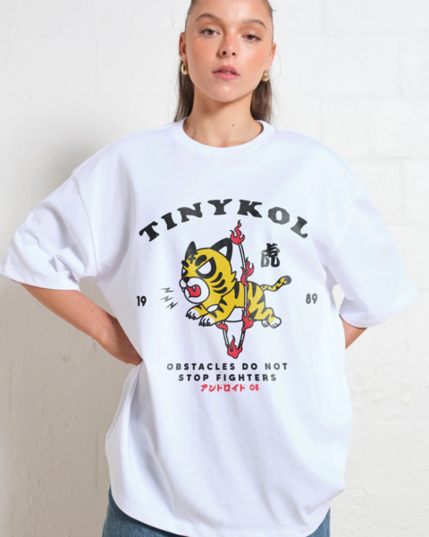 Tiger Fighter Oversized Tee