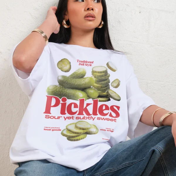 Sour Yet Sweet Pickles Oversized Tee