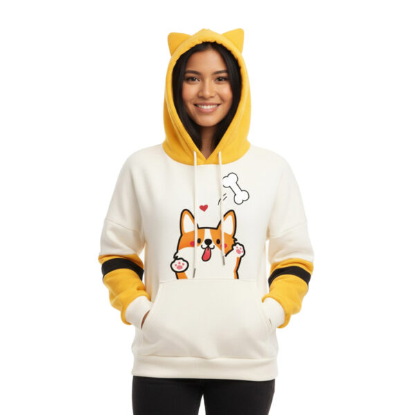 JecJac Hoodie Happy Corgi (1)