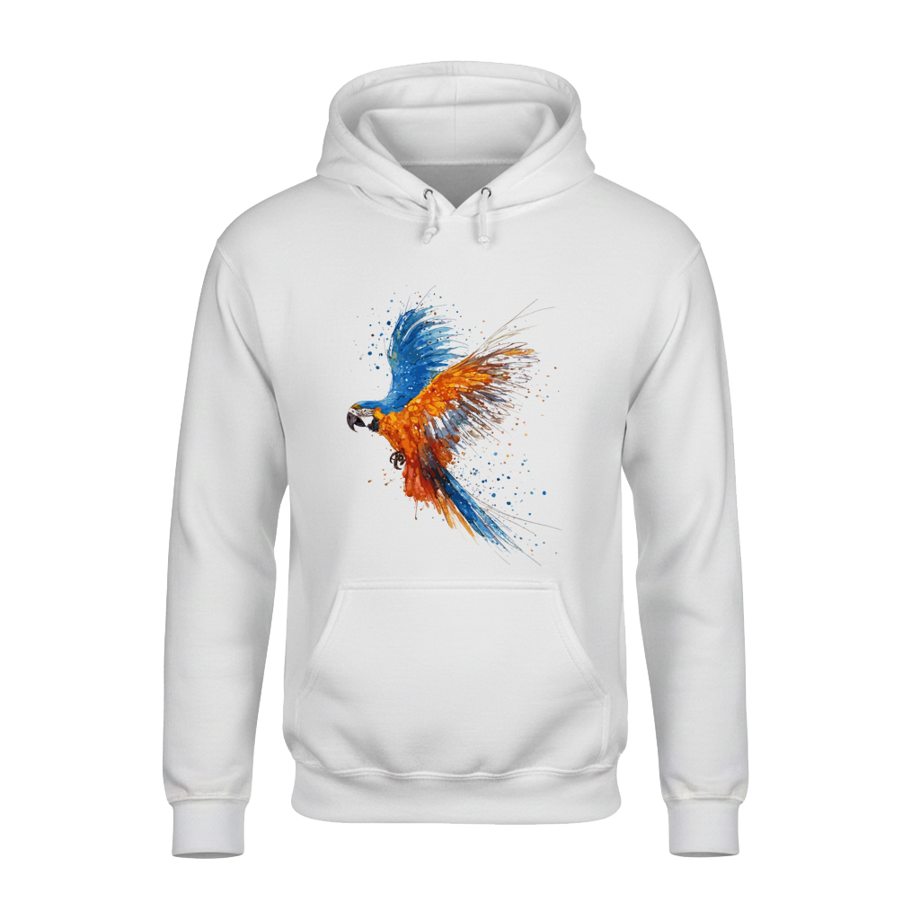 Abstract Parrot Unisex Hoodie – Soft, Stylish & Cozy for Winter