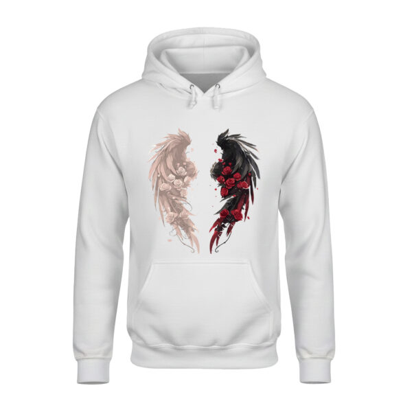 Angel Wings Rose Unisex Hoodie – Soft, Stylish & Cozy for Winter