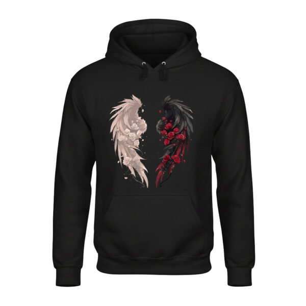 Angel Wings Rose Unisex Hoodie – Soft, Stylish & Cozy for Winter
