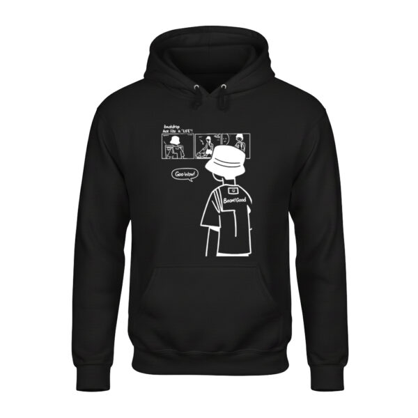 Cartoon Backdrop Unisex Hoodie – Soft, Stylish & Cozy for Winter