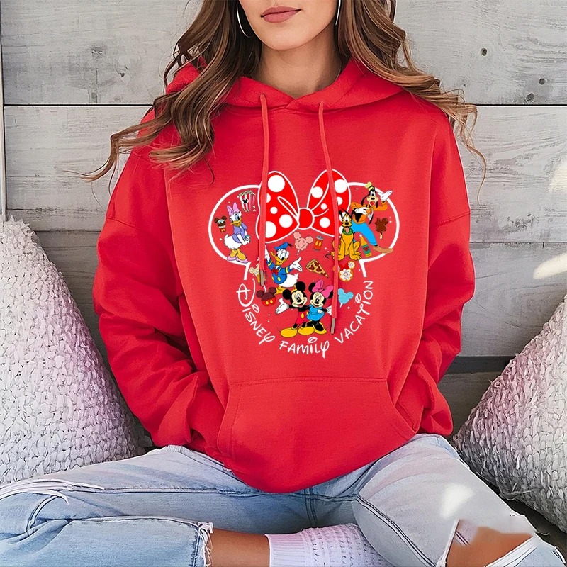 Women’s Disney Family Vacation Graphic Hoodie – Classic Fit | Stylish Winter Wear