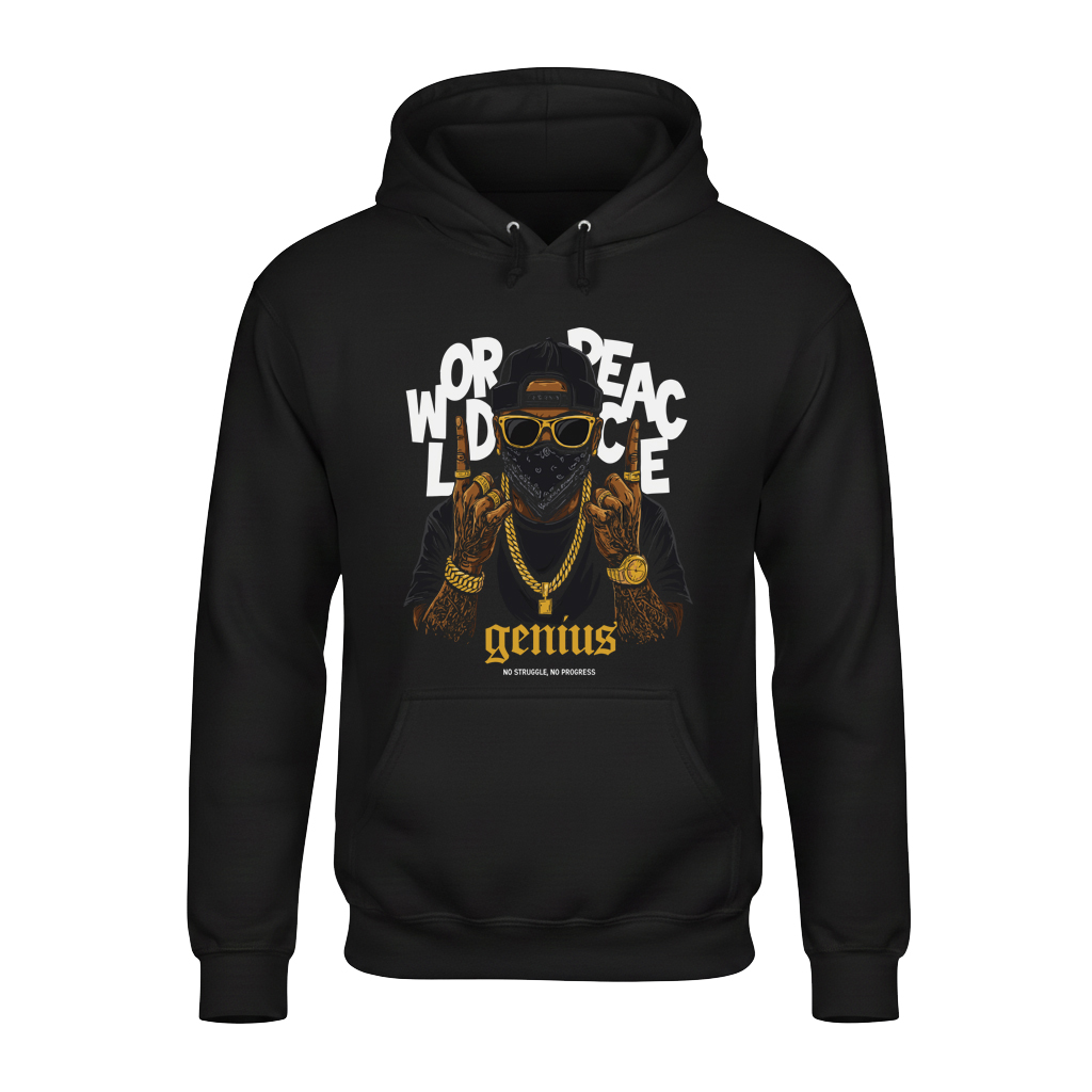 Genius Hip Hop Unisex Hoodie – Soft, Stylish & Cozy for Winter