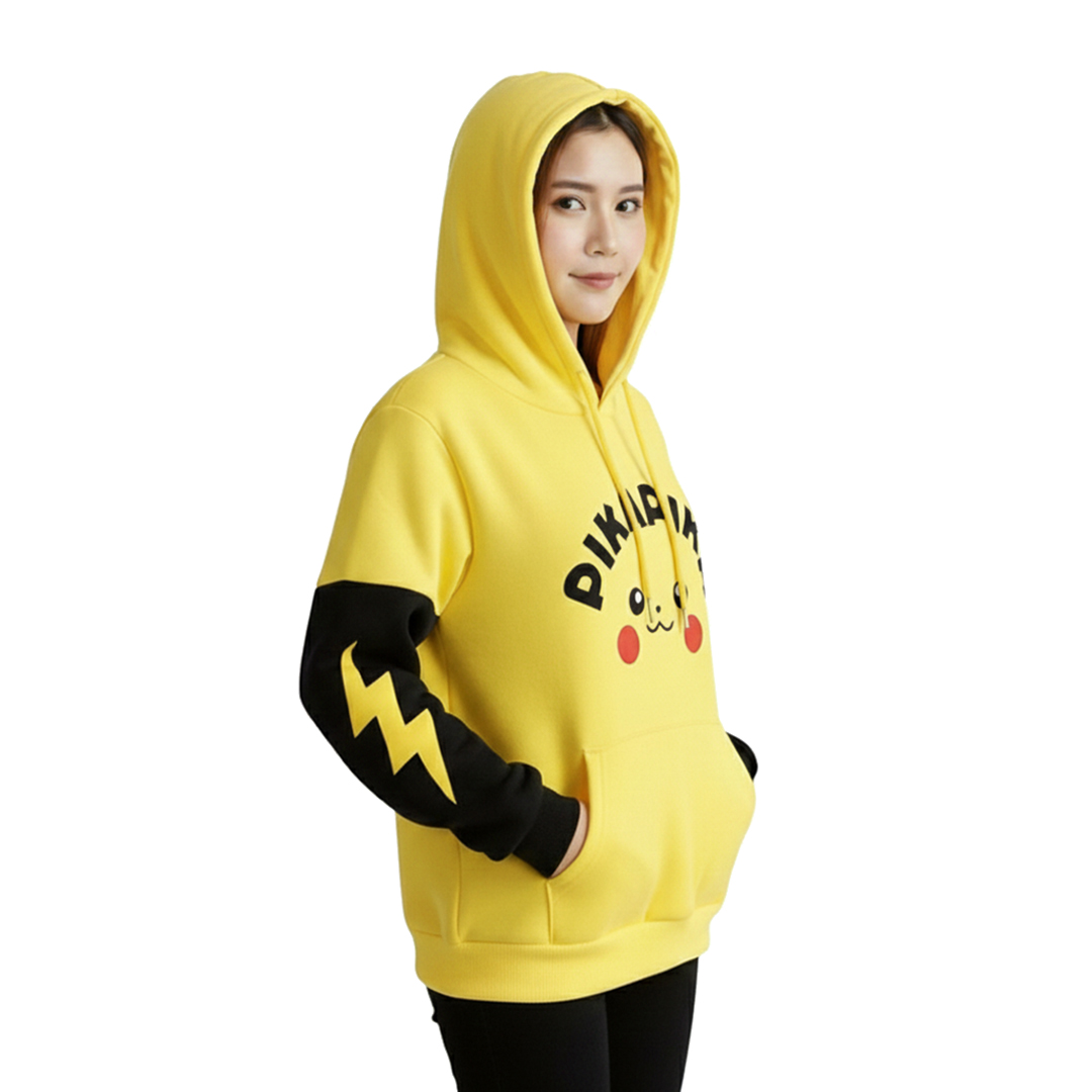 Pokémon Pikachu Ear Hoodie for Women – Cute & Cozy Winter Wear