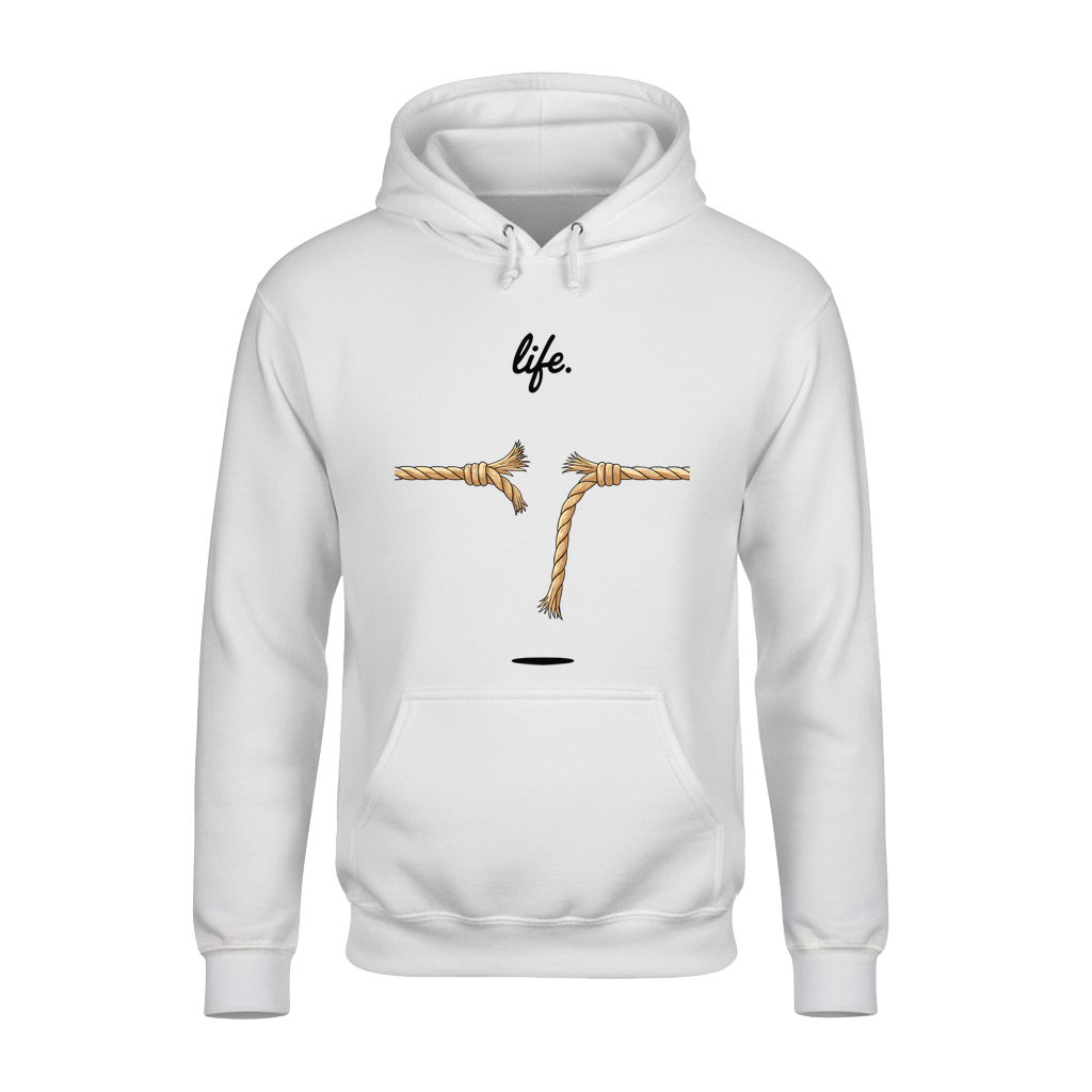Life Quote Graphic Unisex Hoodie – Soft, Stylish & Cozy for Winter
