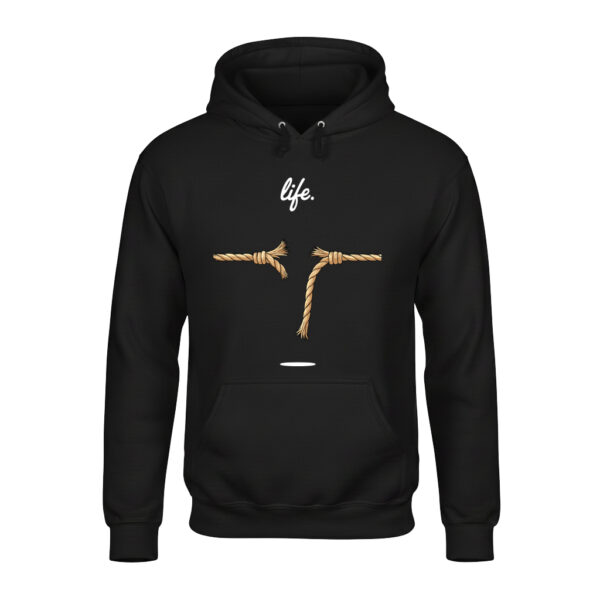 Life Quote Graphic Unisex Hoodie – Soft, Stylish & Cozy for Winter