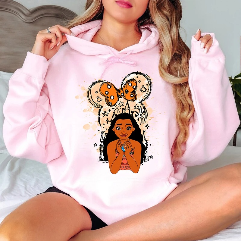 Women’s Moana Graphic Hoodie – Classic Fit | Stylish Winter Wear