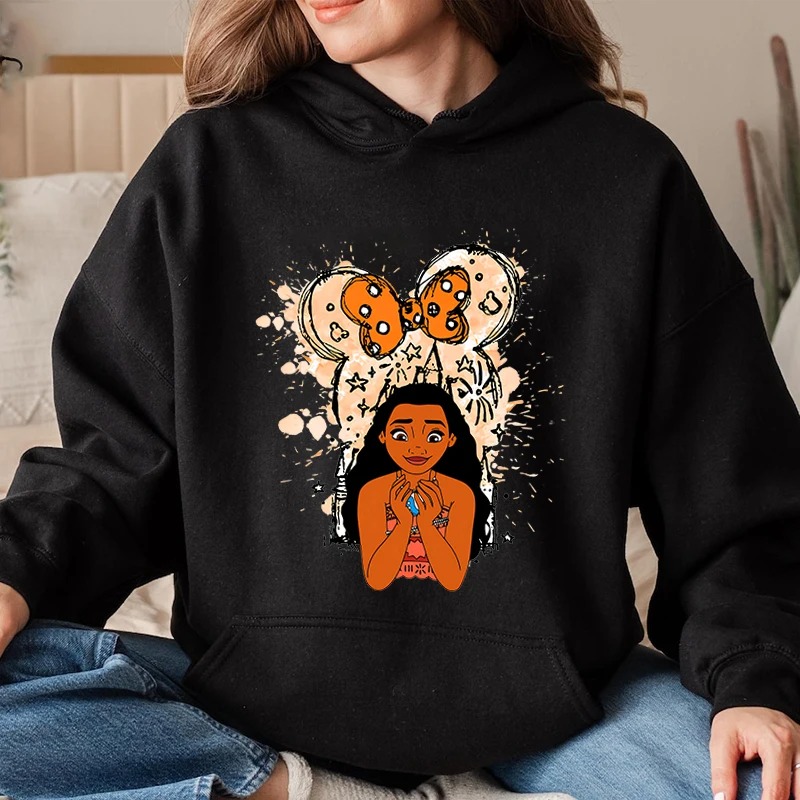 Women’s Moana Graphic Hoodie – Classic Fit | Stylish Winter Wear