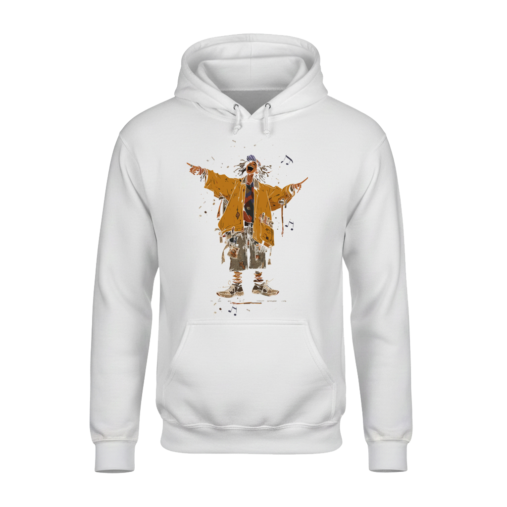 Musical Pop Art Unisex Hoodie – Soft, Stylish & Cozy for Winter