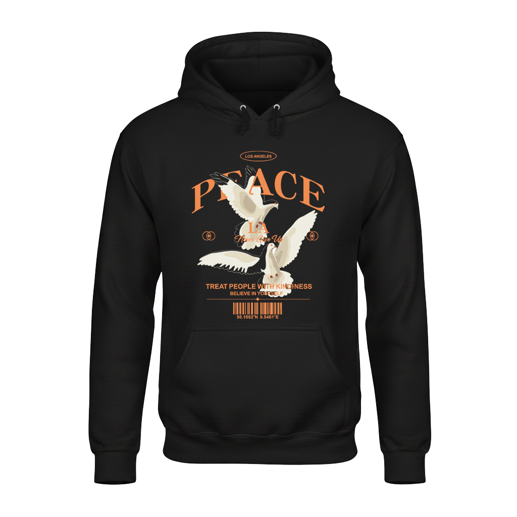 Peace Dove Unisex Hoodie – Soft, Stylish & Cozy for Winter