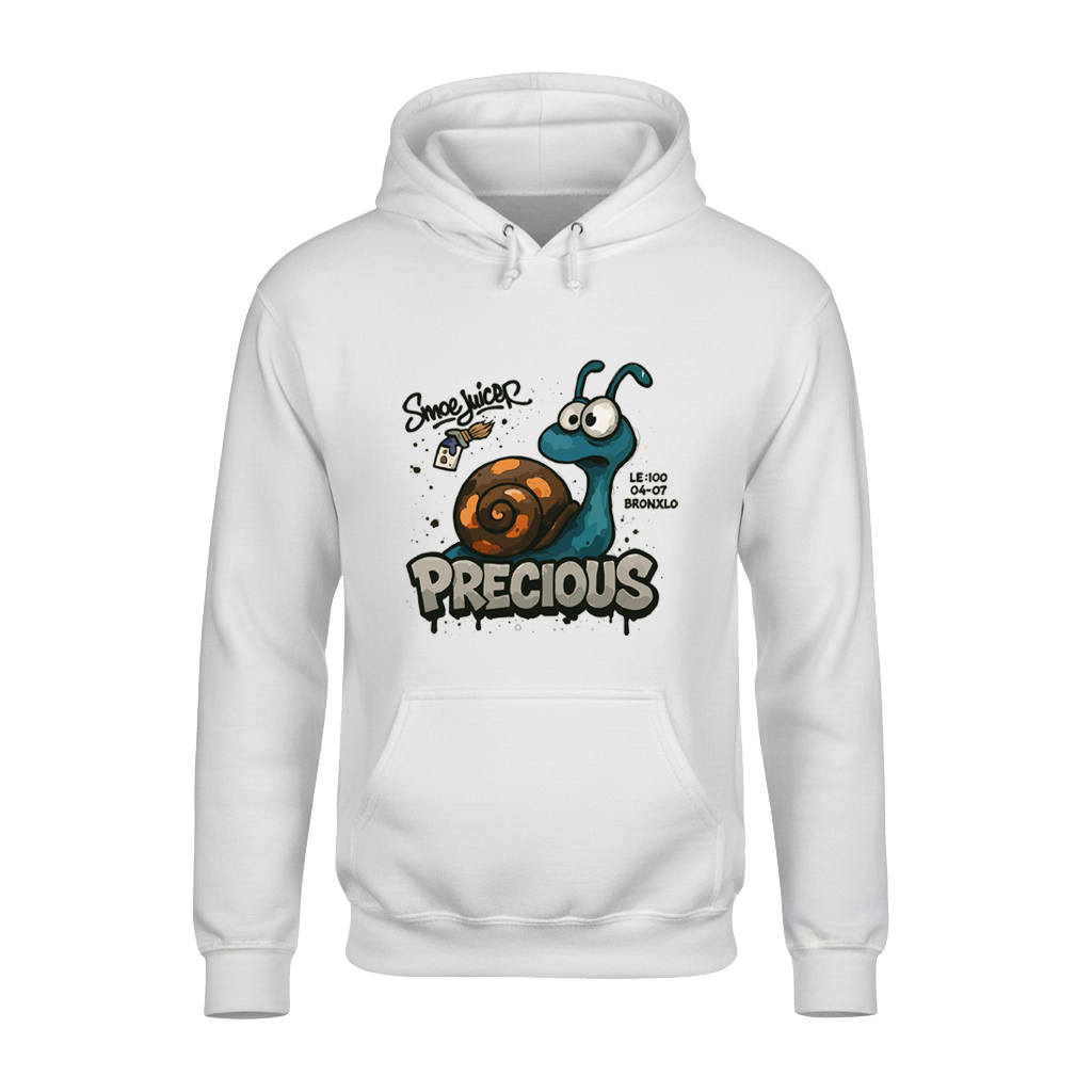 Precious Blue Snail Unisex Hoodie – Soft, Stylish & Cozy for Winter