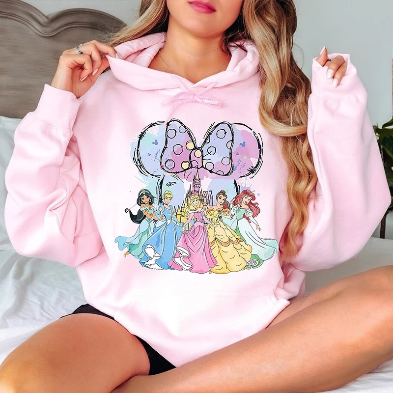 Women’s Princesses Minnie Hoodie – Classic Fit | Stylish Winter Wear