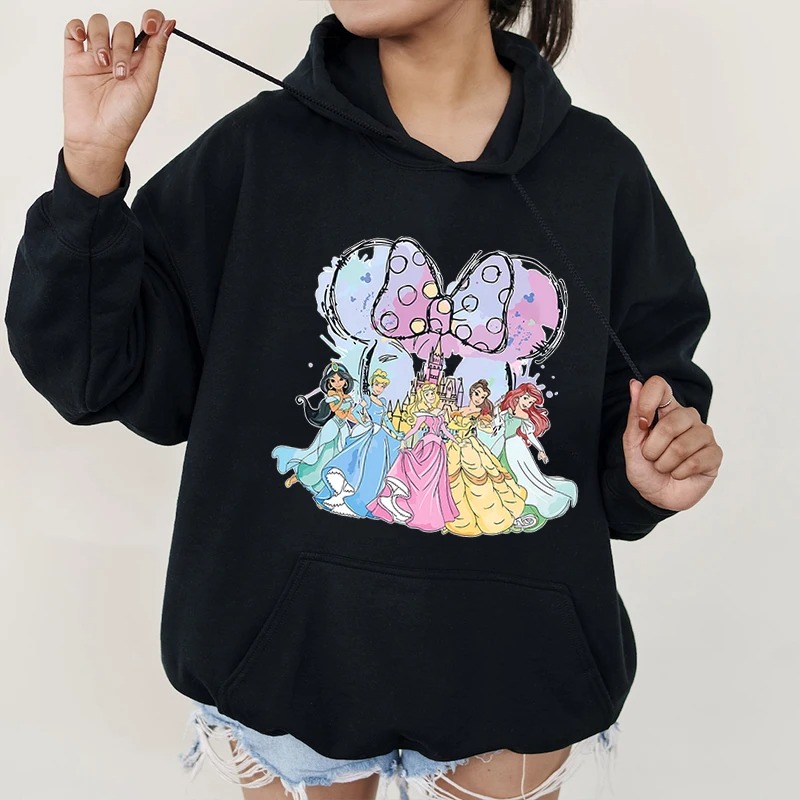Women’s Princesses Minnie Hoodie – Classic Fit | Stylish Winter Wear