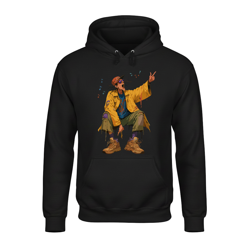 Urban Street Singer Unisex Hoodie – Soft, Stylish & Cozy for Winter