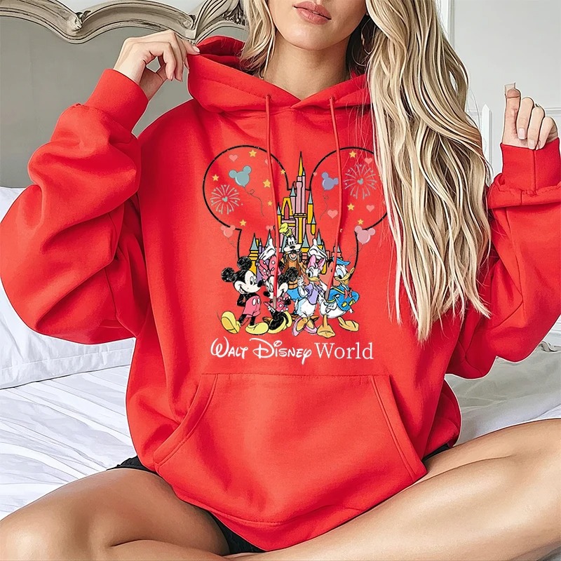 Women’s World Mickey And Friends Hoodie – Classic Fit | Stylish Winter Wear