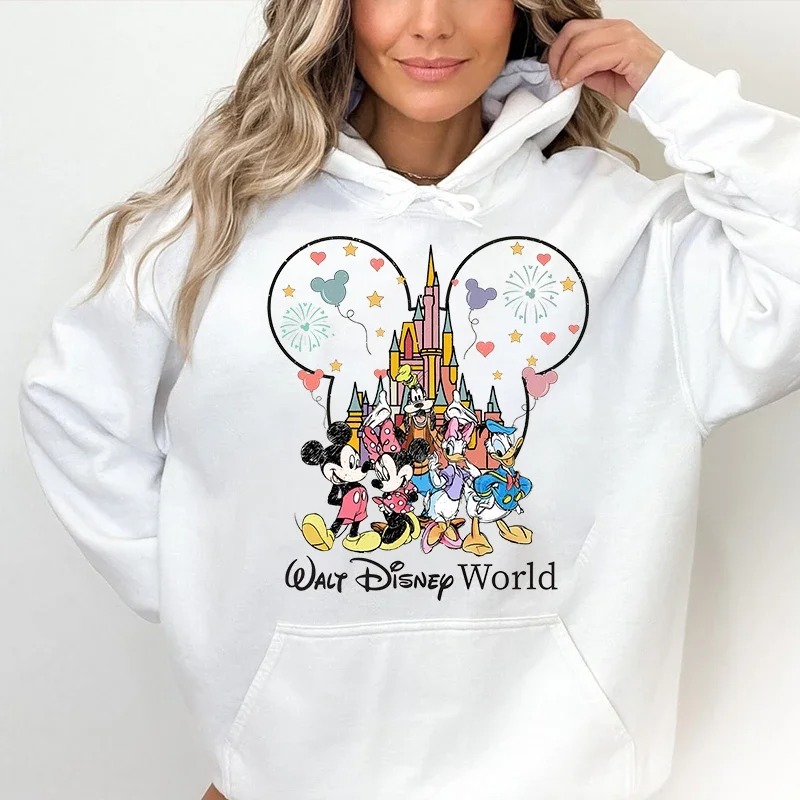 Women’s World Mickey And Friends Hoodie – Classic Fit | Stylish Winter Wear