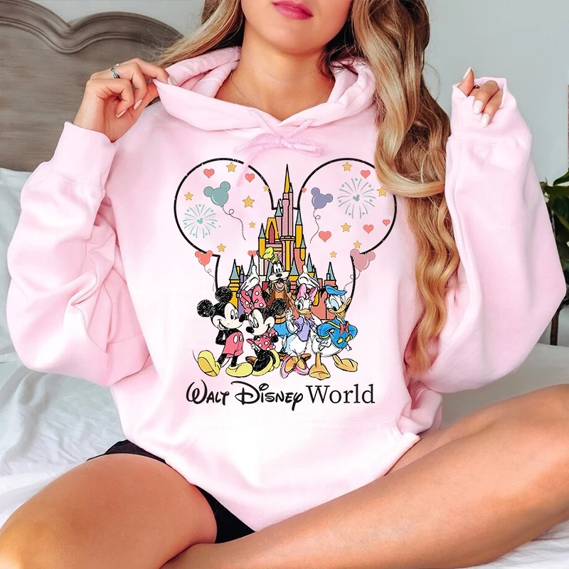 Women’s World Mickey And Friends Hoodie – Classic Fit | Stylish Winter Wear