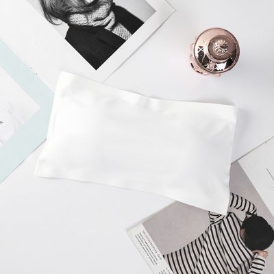 Women’s Ice Silk Strapless Bra – Seamless Tube Crop Bralette