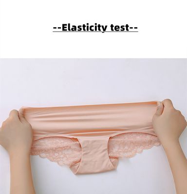 Women’s Lace Ice Silk Seamless Briefs – Plus Size Comfort