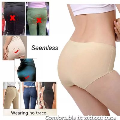 Women’s Ice Silk Seamless Briefs – Breathable, High Waist Comfort