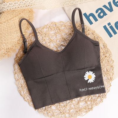 Women’s Cotton Bra Tank Top – Fashion Sports Push‑Up Bralette