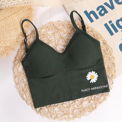 Women’s Cotton Bra Tank Top – Fashion Sports Push‑Up Bralette