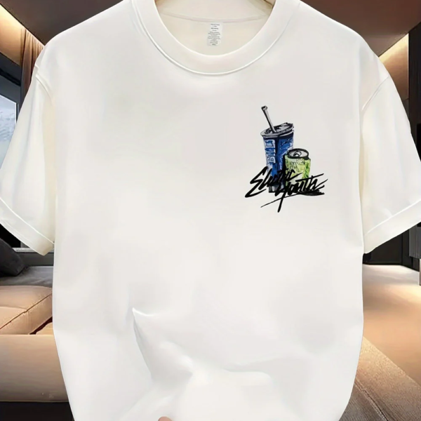 Men’s Cotton Graphic T-Shirt – Graffiti Art & Bold Typography – JecJac (2)