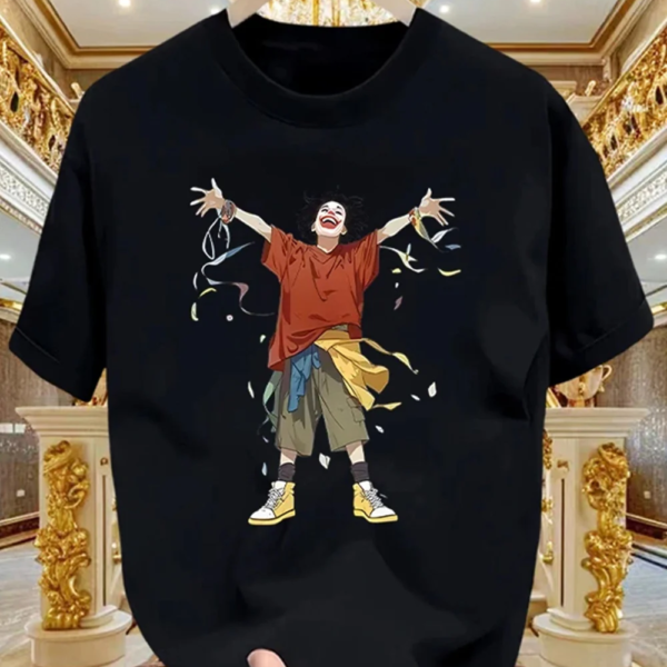 Men’s Heavy Cotton T-Shirt – Cartoon Pattern Street Style – JecJac (2)