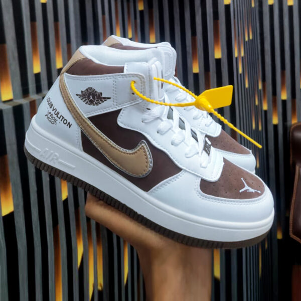 Stylish High Top Leather Casual Sneakers – Comfortable, Durable & Premium Streetwear Style